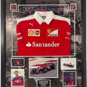 Podpisane zdjęcie Charlesa Leclerca z koszulką TEAM